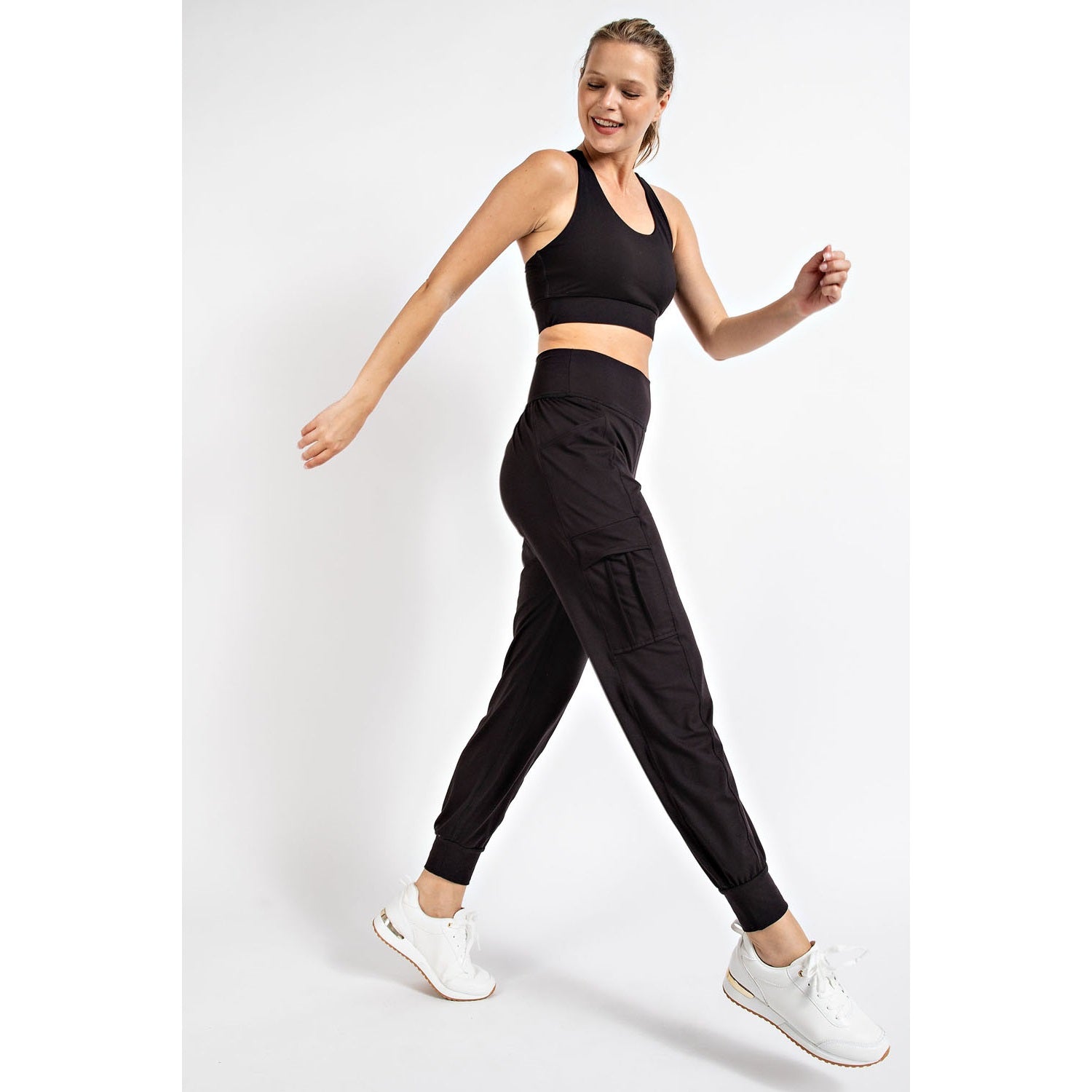 Butter Soft Joggers Plus Size with Side Pockets