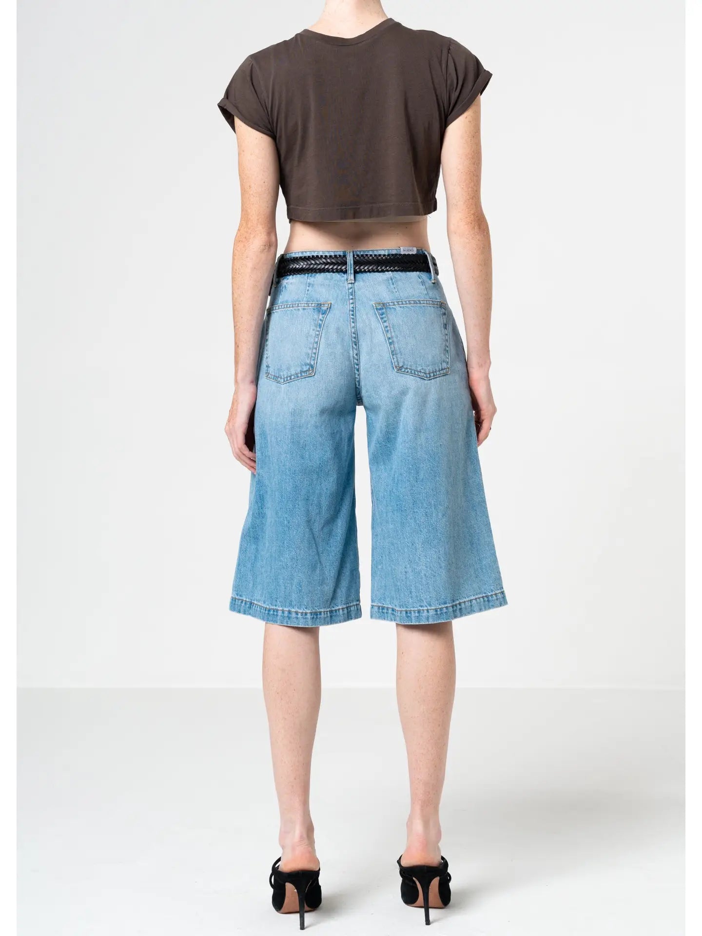 Sadie Pleated Denim Jorts