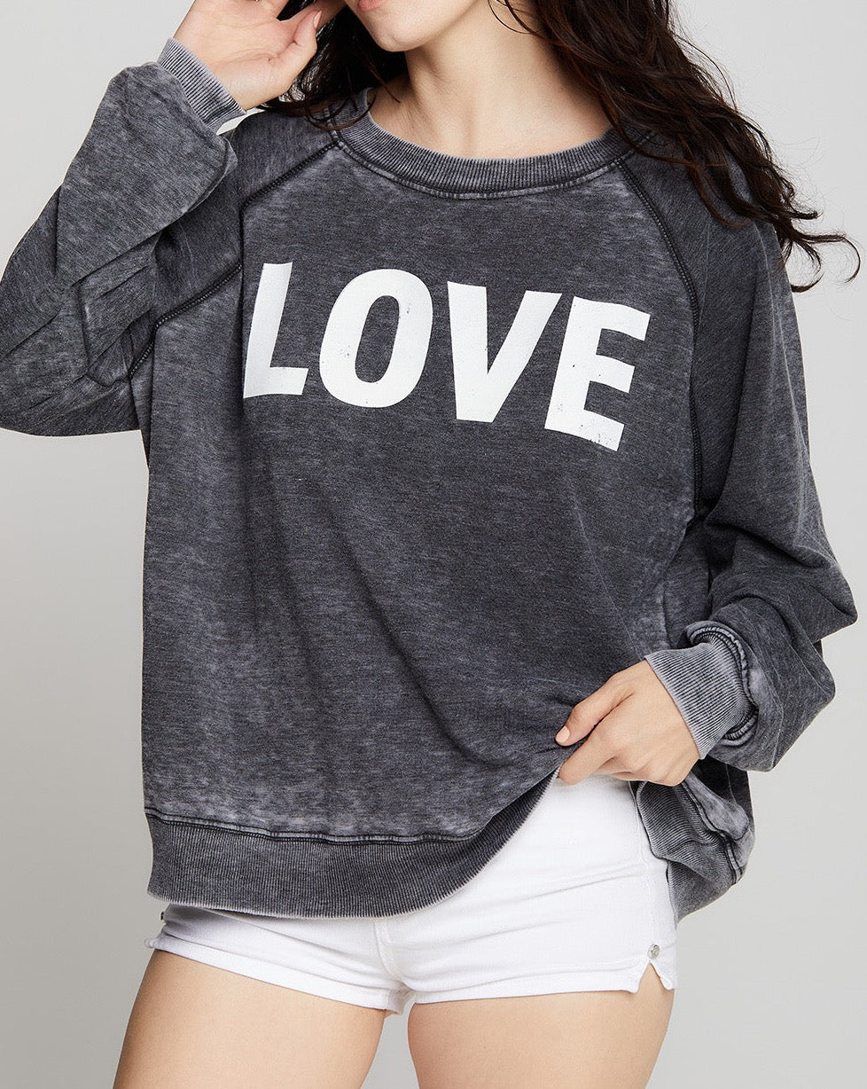 Love Oversized Sweatshirt By Recycled Karma