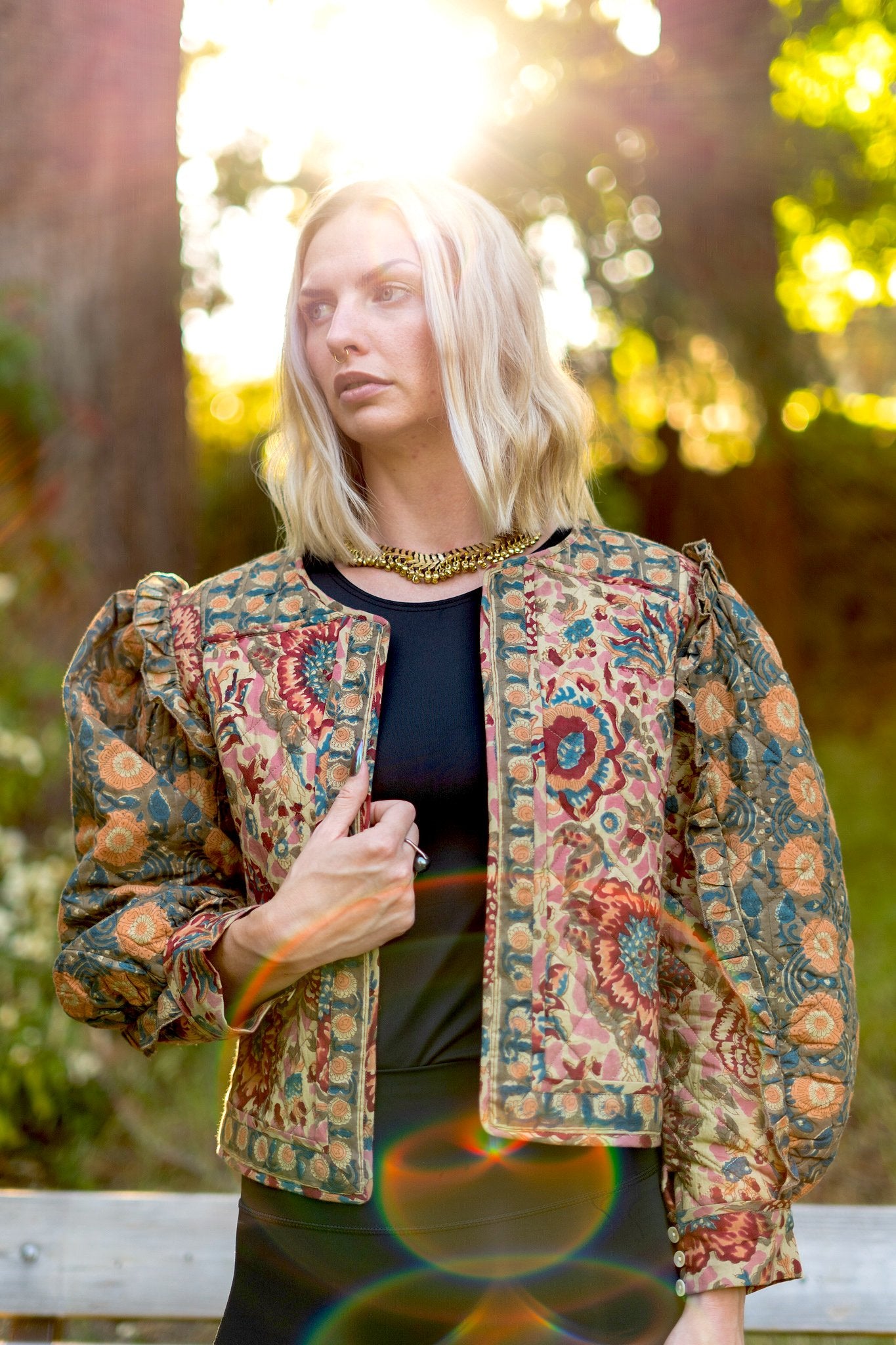 Boho 3/4 Sleeve Jacket