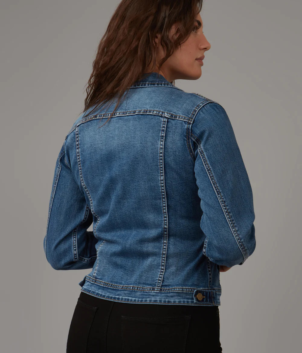 Gabriella Classic Blue Jean Jacket By Lola Jeans