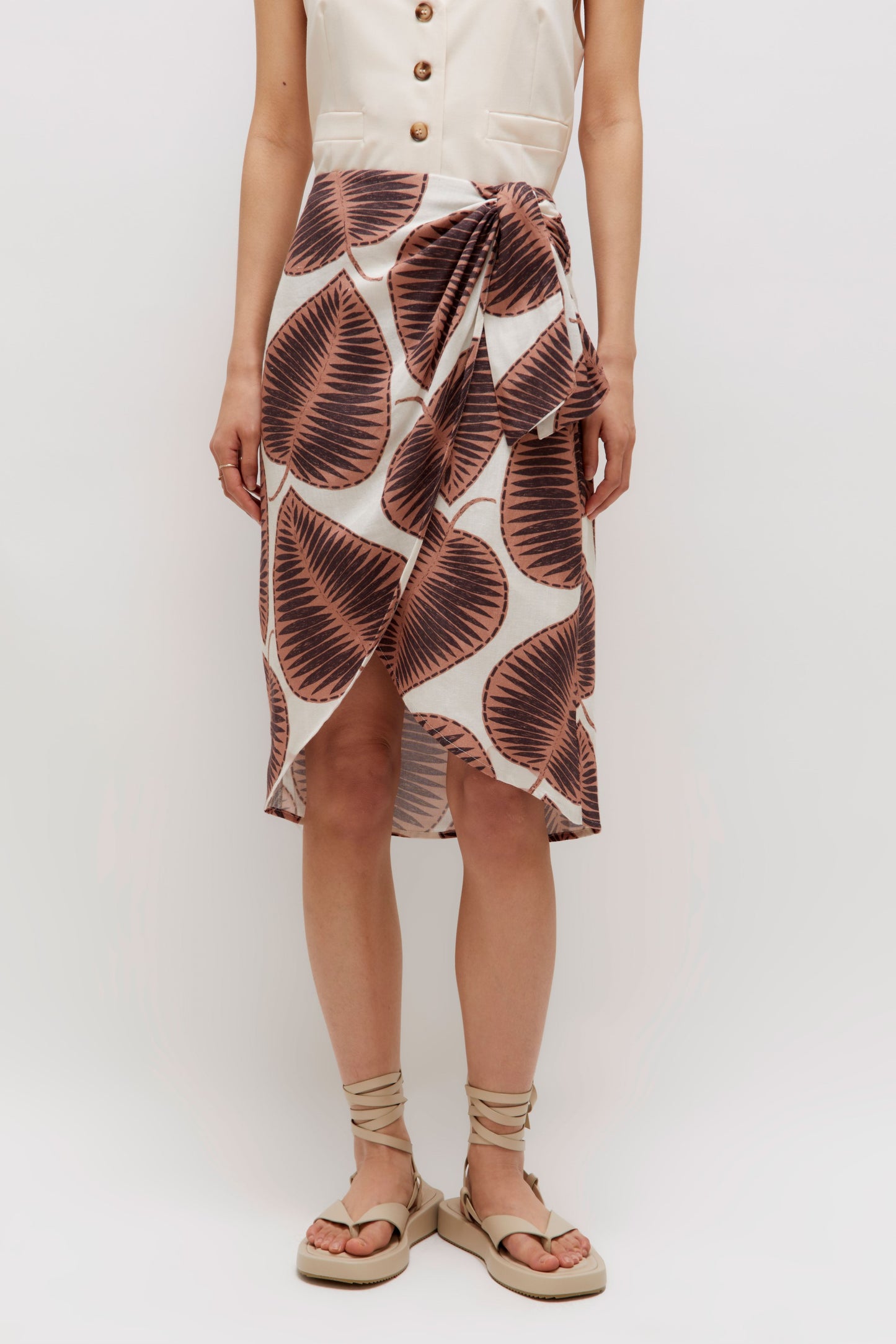 Leaf Wrap Skirt By Wild Pony