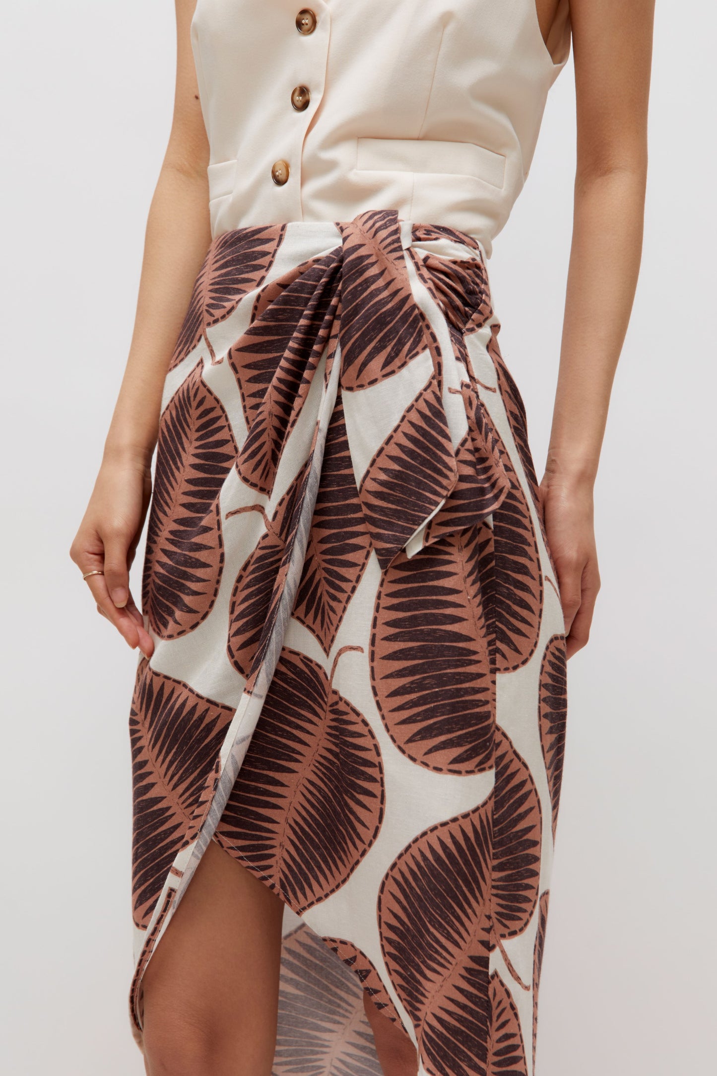 Leaf Wrap Skirt By Wild Pony