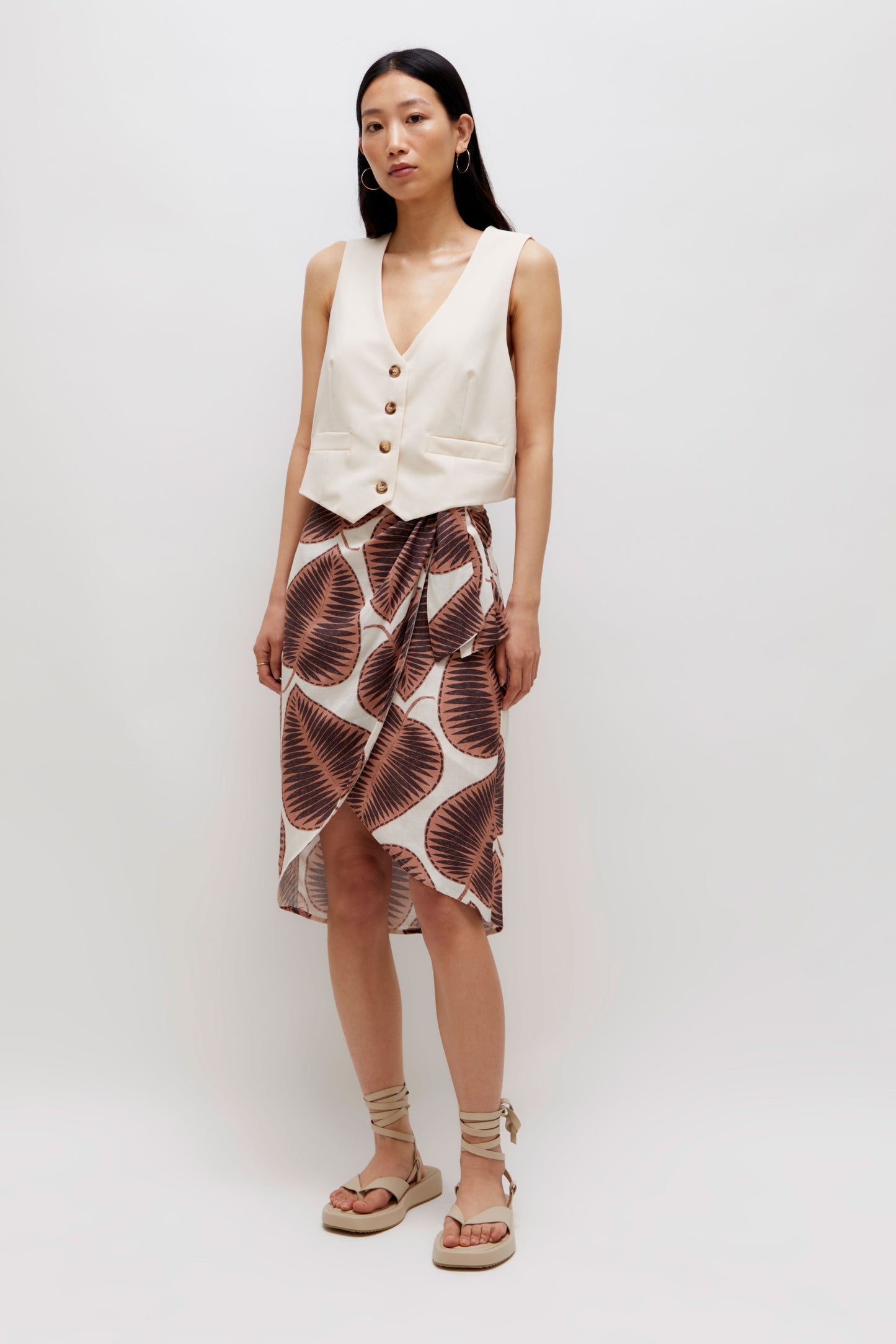 Leaf Wrap Skirt By Wild Pony