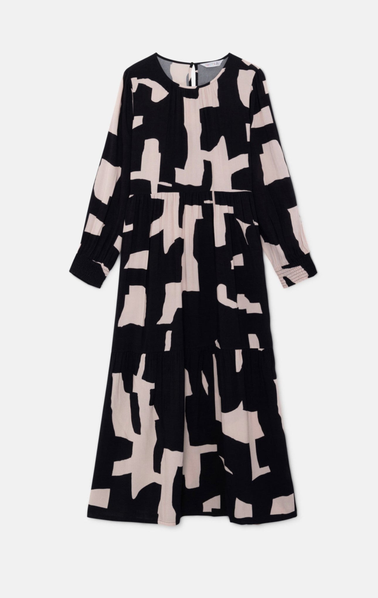 Black & Pink Abstract Dress