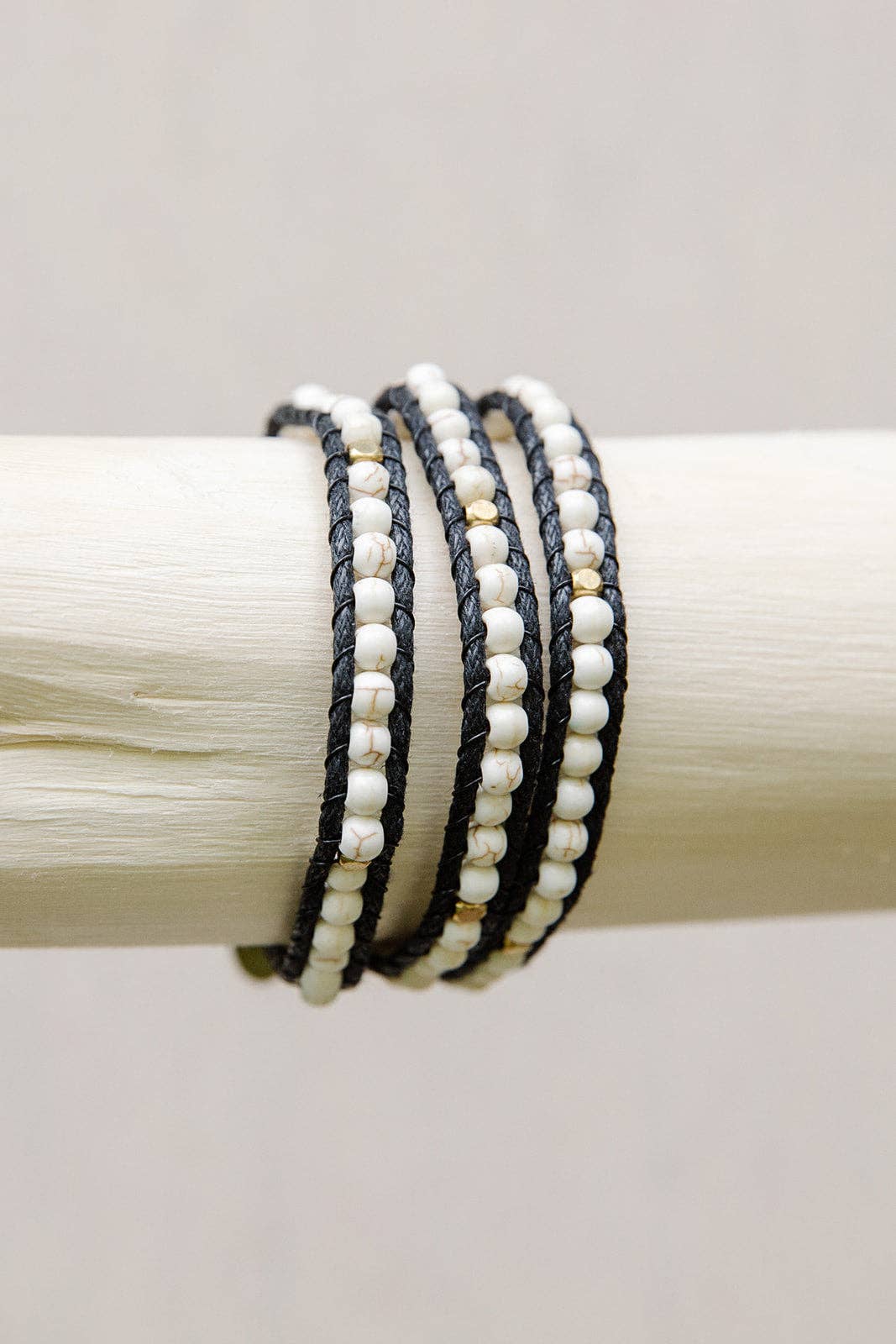 Black & White 3 Wrap Bracelet.