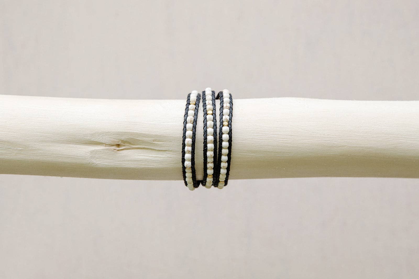 Black & White 3 Wrap Bracelet.