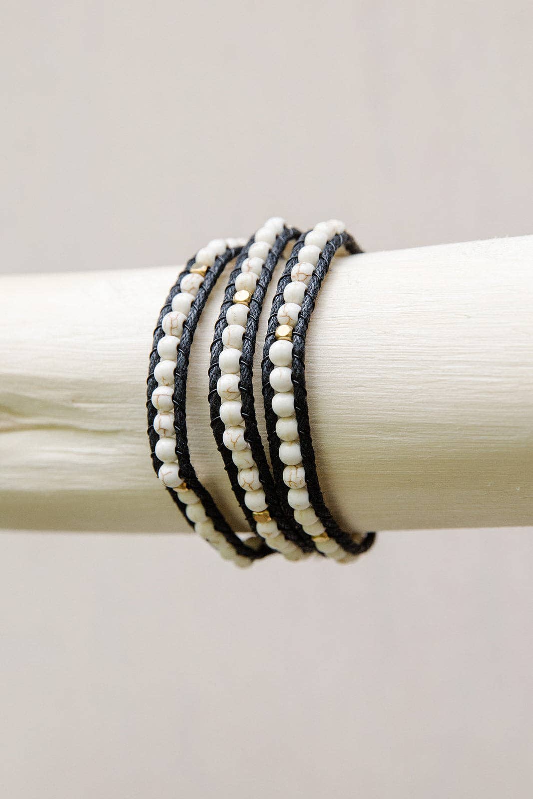 Black & White 3 Wrap Bracelet.