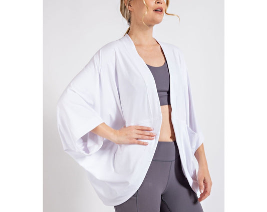 Cocoon Cardigan With Pockets. Rae Mode, Soft white cardigan, Athletic pull over