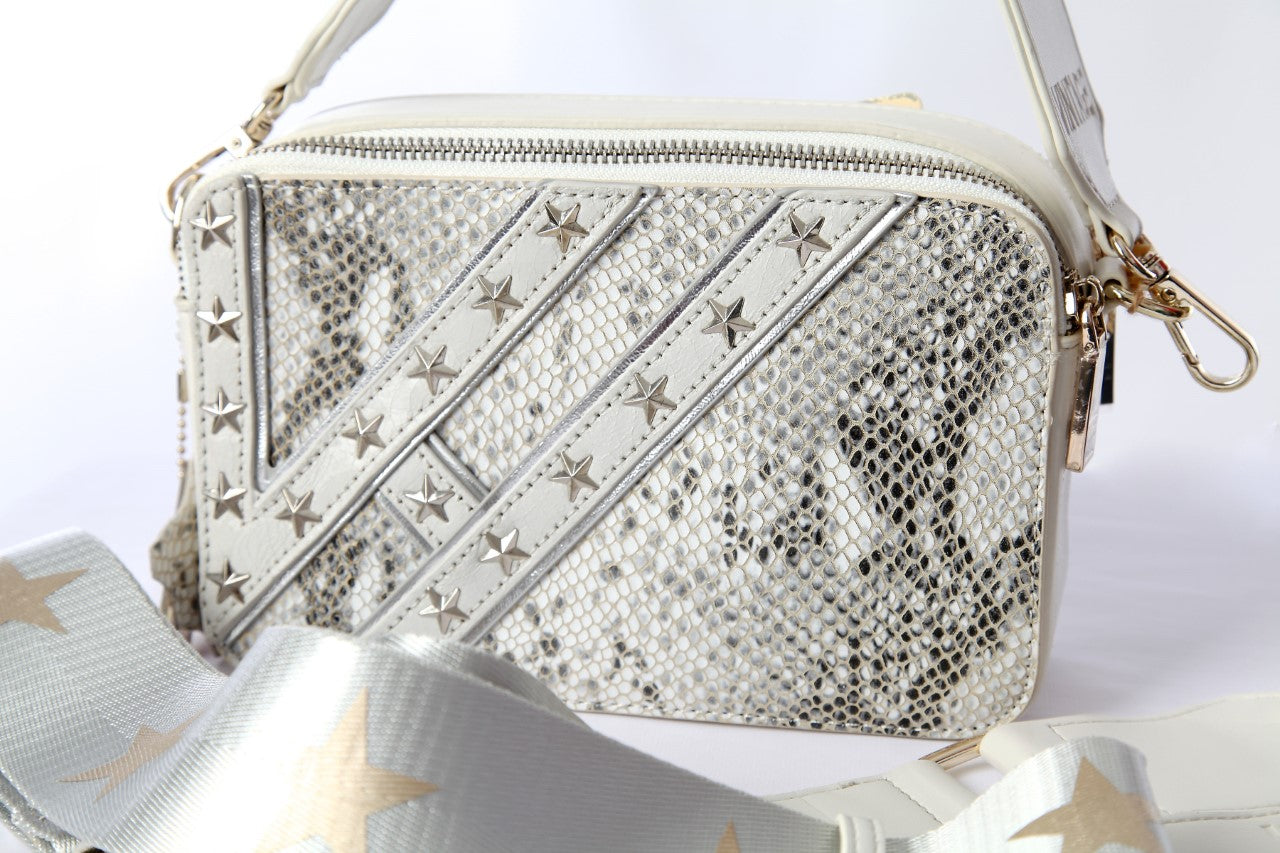 Meme Crossbody Bag with Gold Snake Multi Tone Strap - Just One Thing