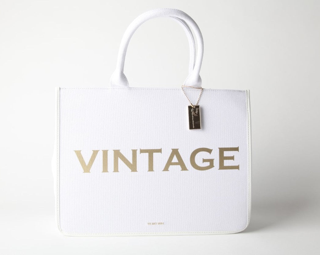 Erin Tote, Stone Tote, Stone Vintage Tote, White vintage tote, Vintage Havana bags, Totes, Gold Vintage Totes