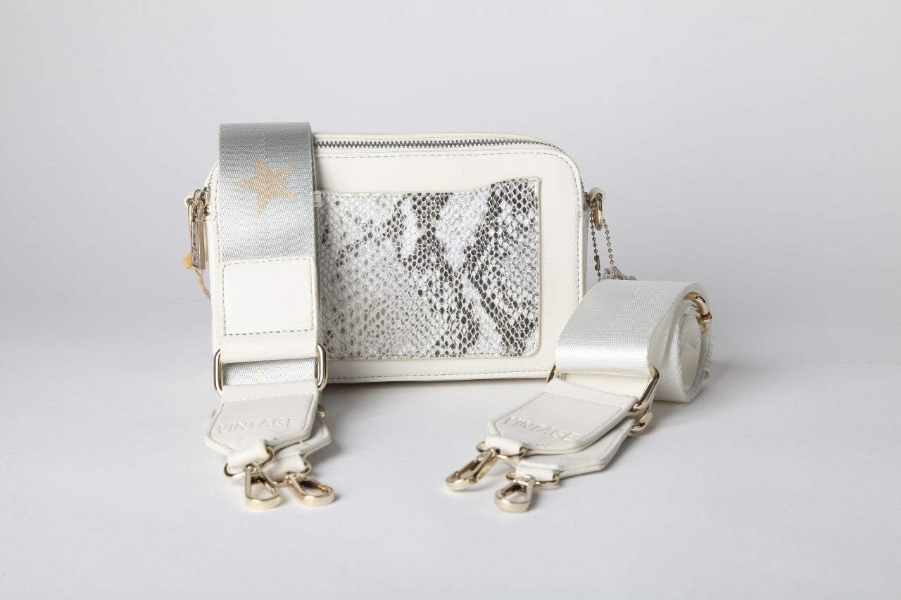 Meme Crossbody Bag with Gold Snake Multi Tone Strap - Just One Thing
