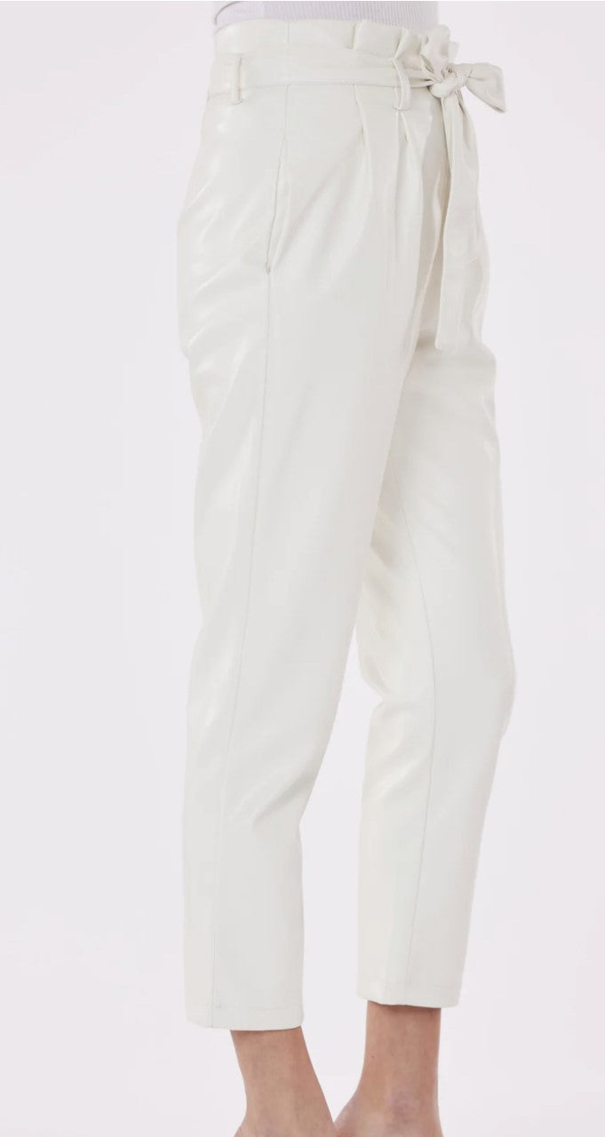 Soft Vegan Leather Bag Pant - Just One Thing