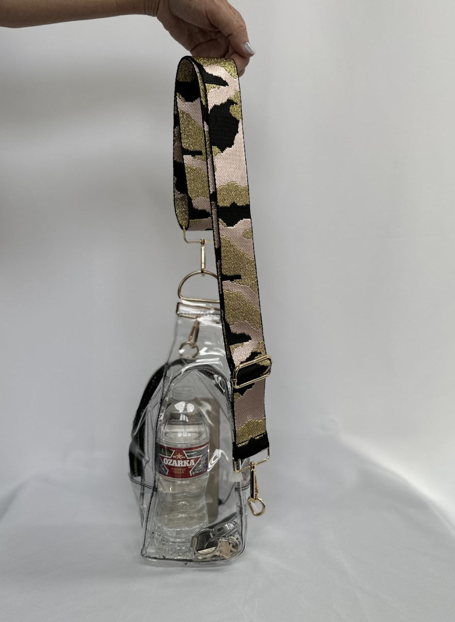 Clear Crossbody Sling Bag with Guitar Strap – Jimberly's Boutique