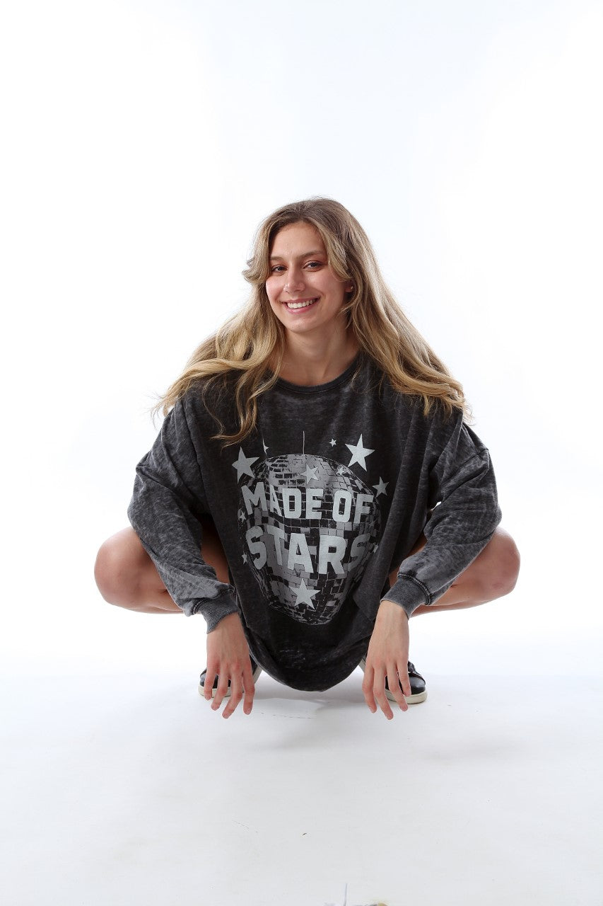 Made of Stars One Size Fits All Burn Out Sweatshirt