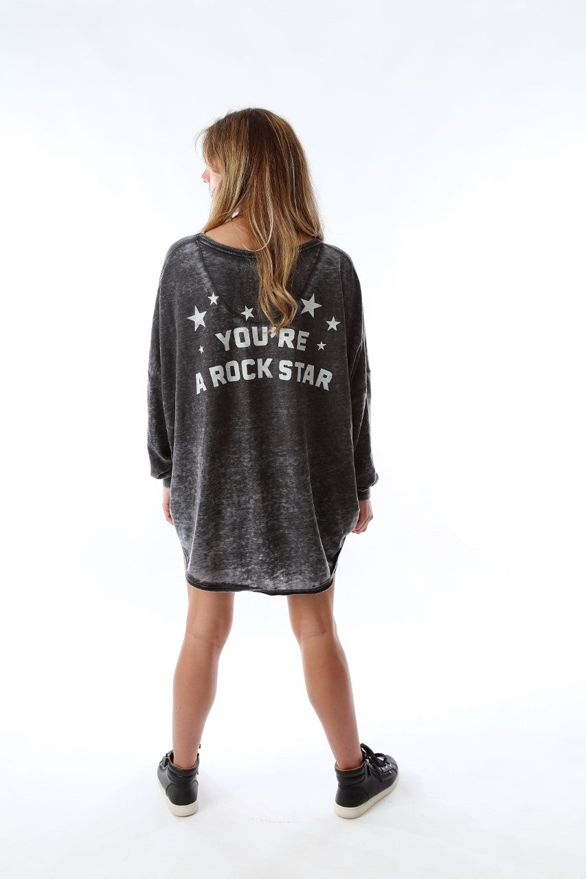 Made of Stars One Size Fits All Burn Out Sweatshirt