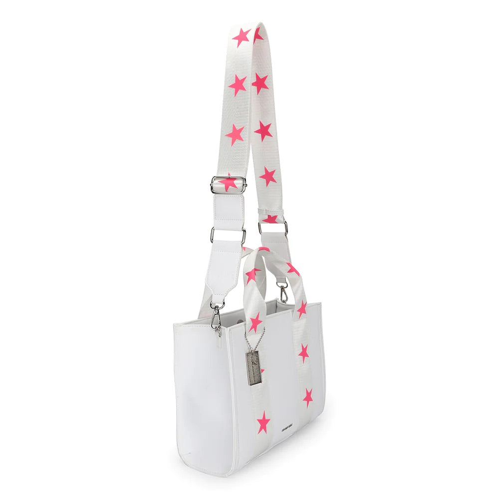 RENE - White Bag with pink stars