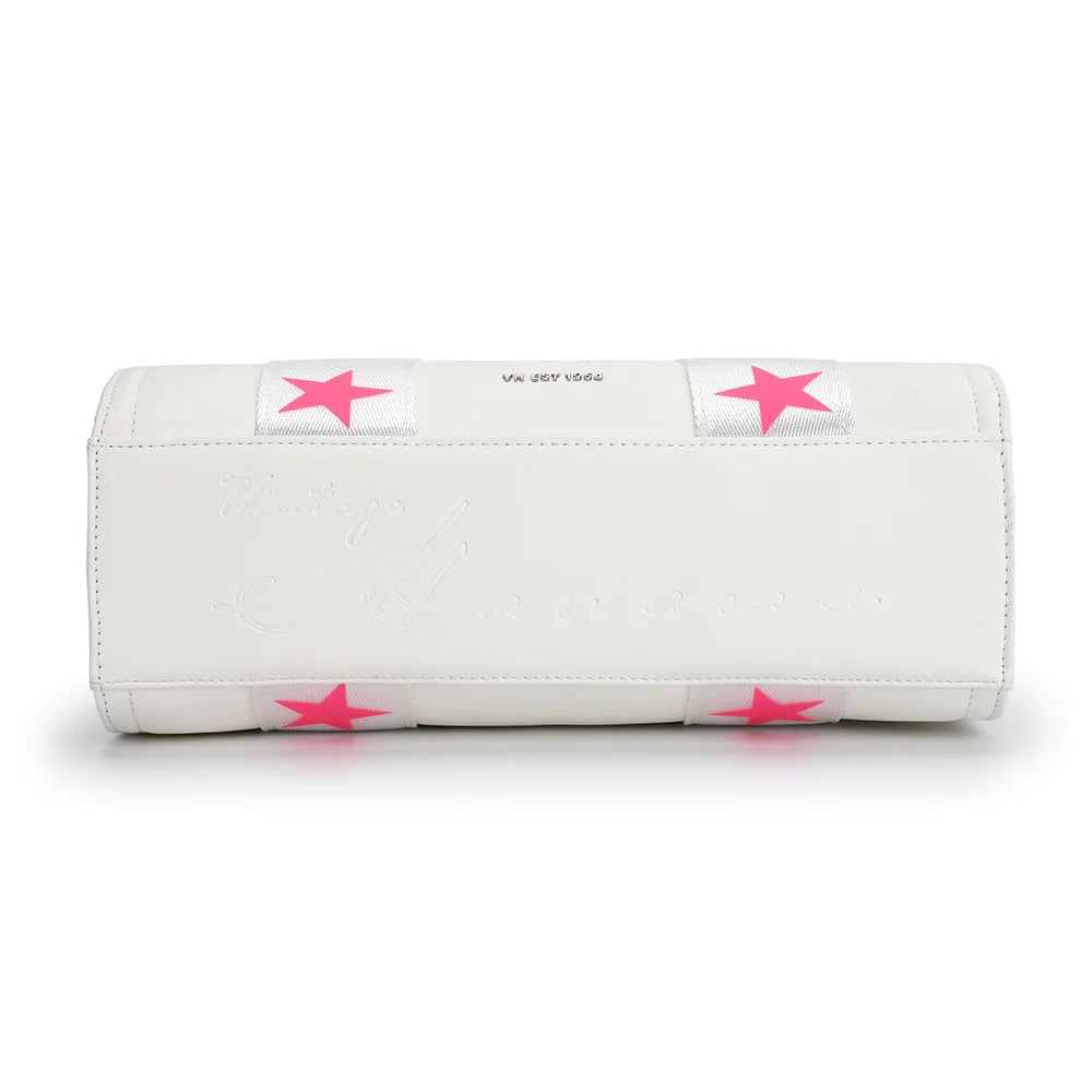 RENE - White Bag with pink stars